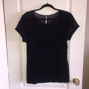 Black Short Sleeve Blouse